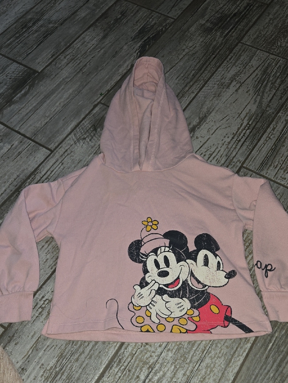 GAP Pink Minnie & Mickey Pullover Hoodie for Kids